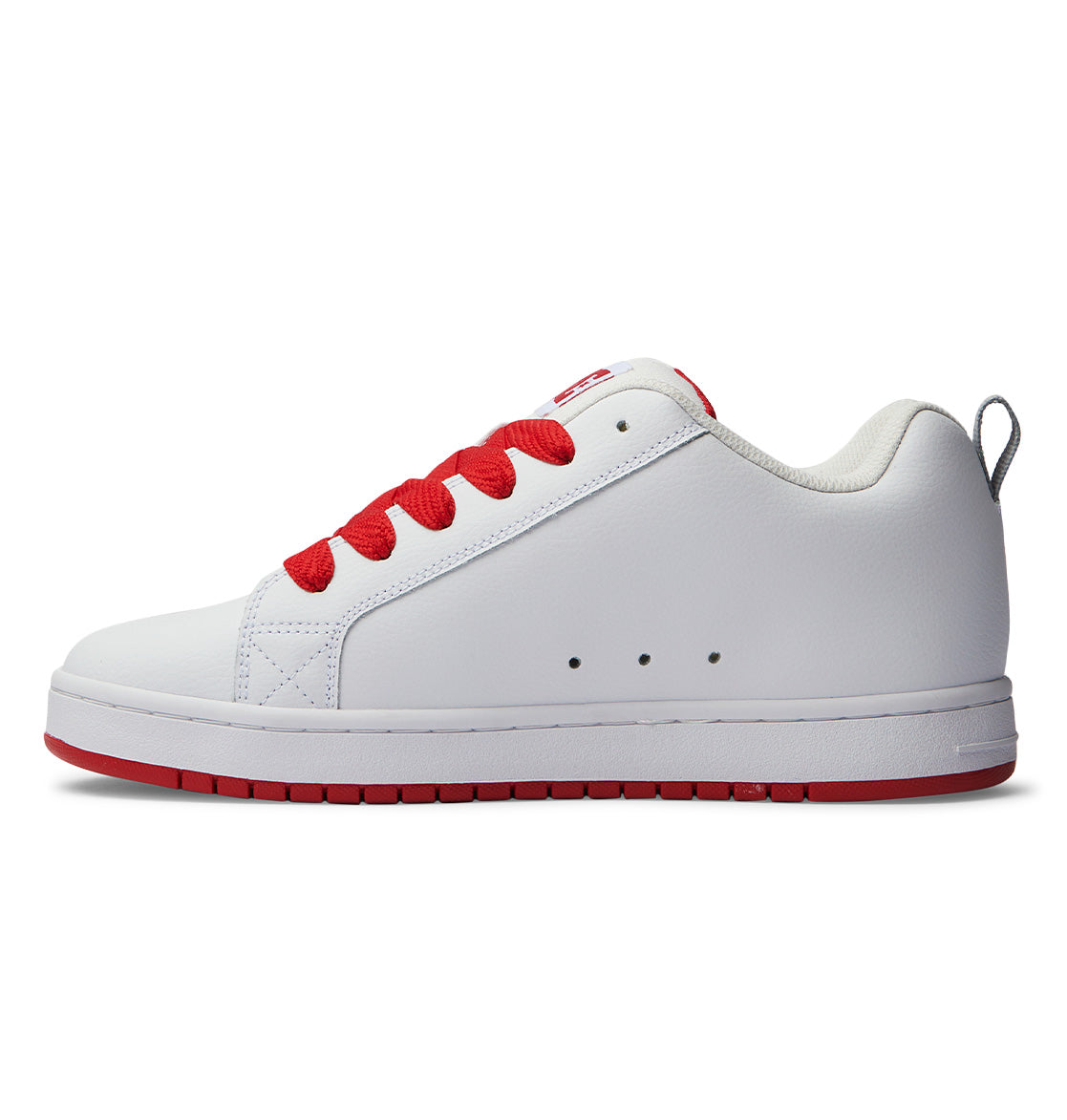 White and red dc shops shoes