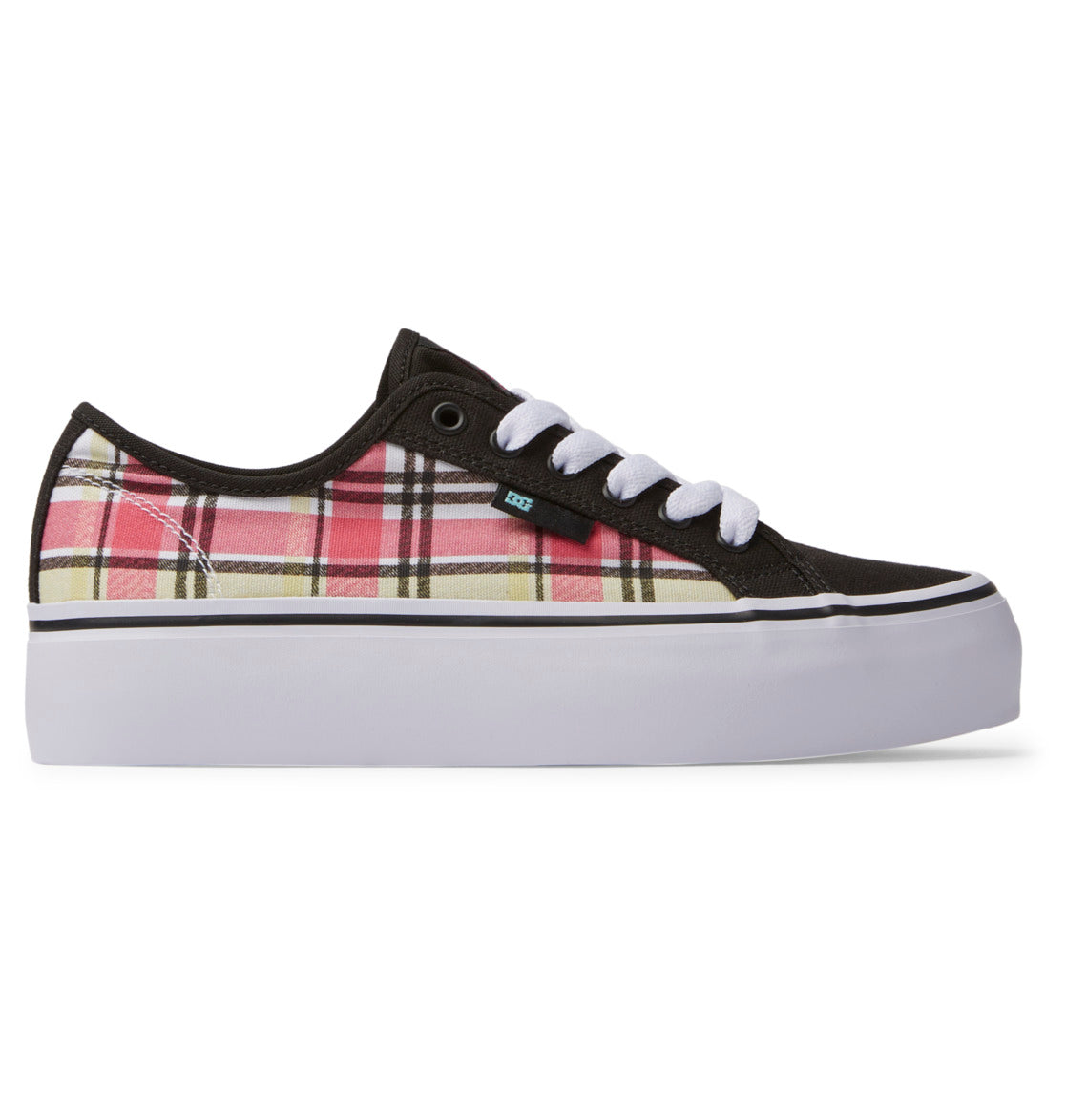 Plaid fashion platform sneakers