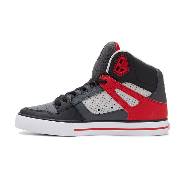 Men's Pure High-Top Shoes - Grey/Red