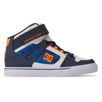 Kids' Pure High Elastic Lace High-Top Shoes - Shady Blue/Orange