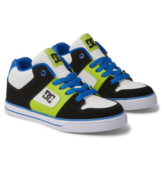 Kids' Pure MID Mid-Top Shoes - Black/Blue/Green