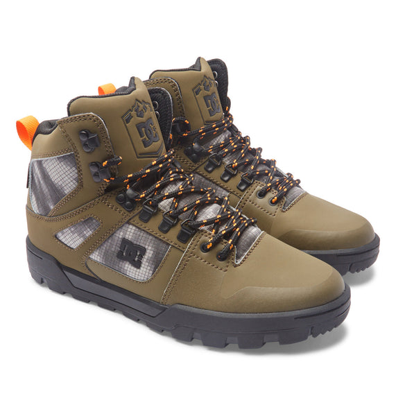 Men's Pure High-Top Water-Resistant Winter Boots - Olive/Black