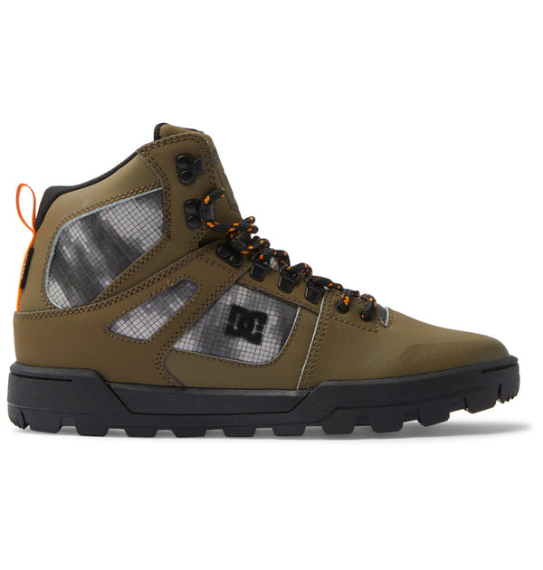 Men's Pure High-Top Water-Resistant Winter Boots - Olive/Black